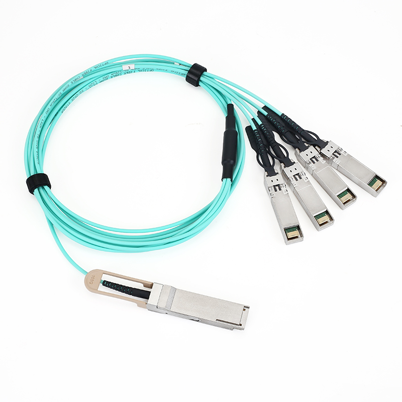 100G QSFP28 to 4xSFP28  Breakout Active Optical Cable